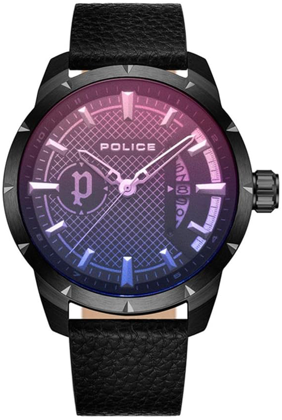 Police Herrklocka PEWJB2226901 Neist Gr&aring;/L&auml;der &Oslash;45 mm