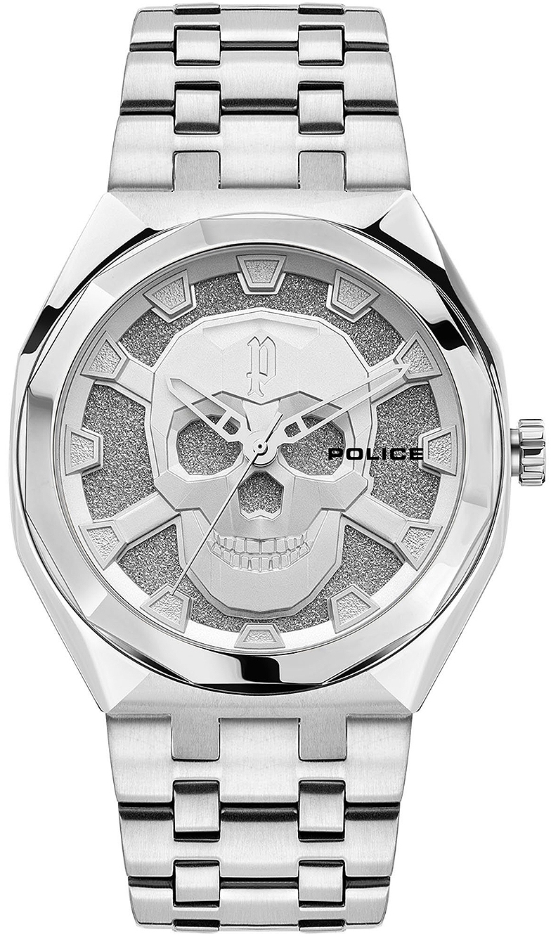 Police Herrklocka PEWJG2110702 Kediri Silverfärgad/Stål Ø48 mm - Police