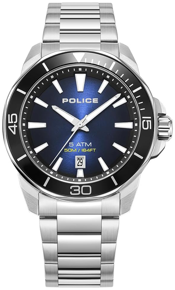 Police Herrklocka PEWJH0021402 Thornton Bl&aring;/St&aring;l &Oslash;43 mm