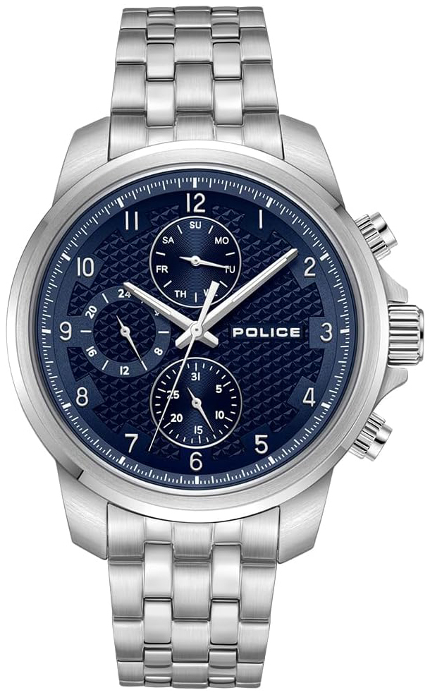 Police Herrklocka PEWJK0021505 Mensor Bl&aring;/St&aring;l &Oslash;44 mm