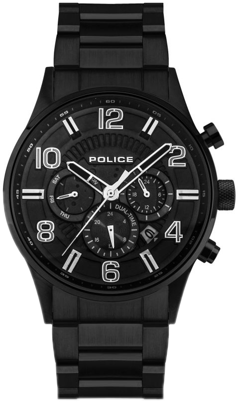 Police Herrklocka PEWJK2203102 Classic Svart/Stål Ø45 mm - Police