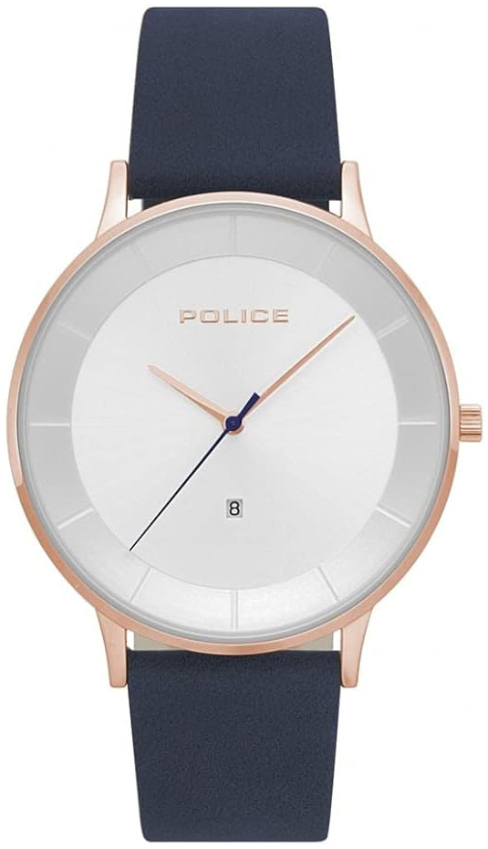 Police Herrklocka PL15400JSR.04AS Fontana Silverfärgad/Läder Ø42 mm - Police