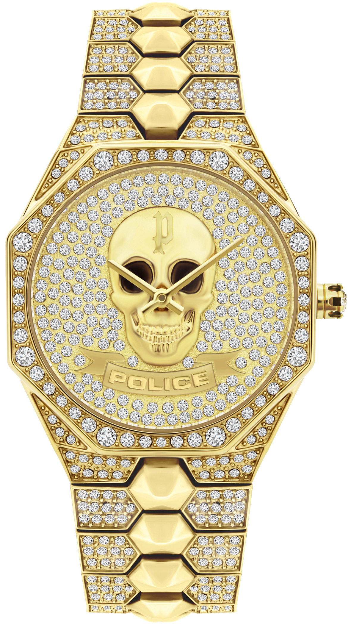 Police Damklocka PL16027BSG.22M Montaria Guld/Gulguldtonat stål Ø36 - Police