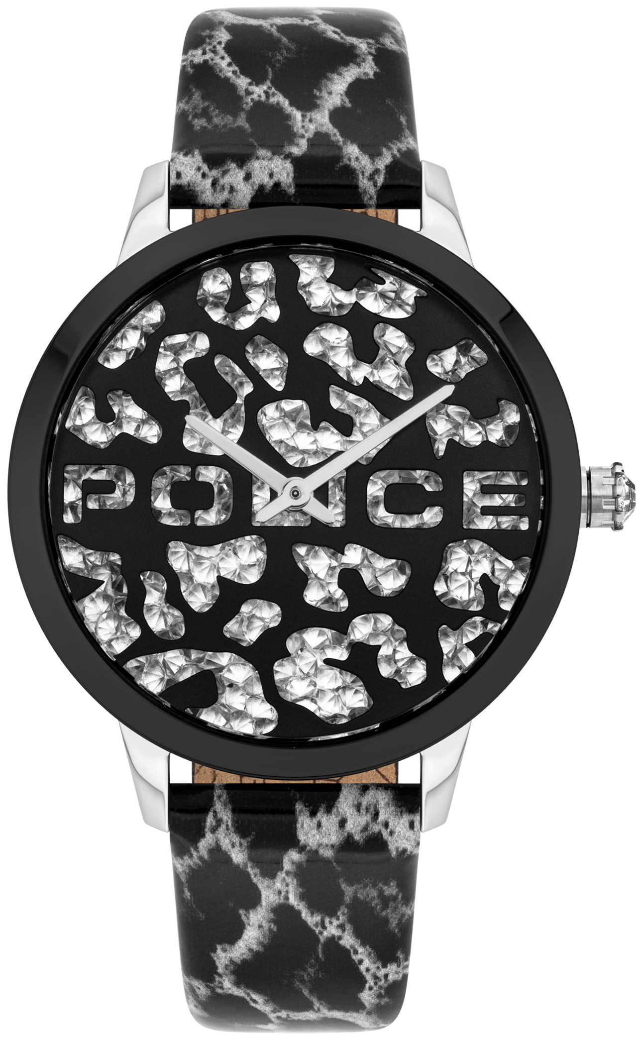 Police Damklocka PL16028MSTB.02 Bagan Flerfärgad/Läder Ø36 mm - Police