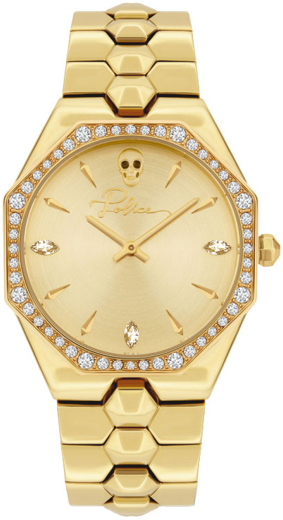 Police Damklocka PL16038BSG.22M Montaria Guld/Gulguldtonat stål - Police
