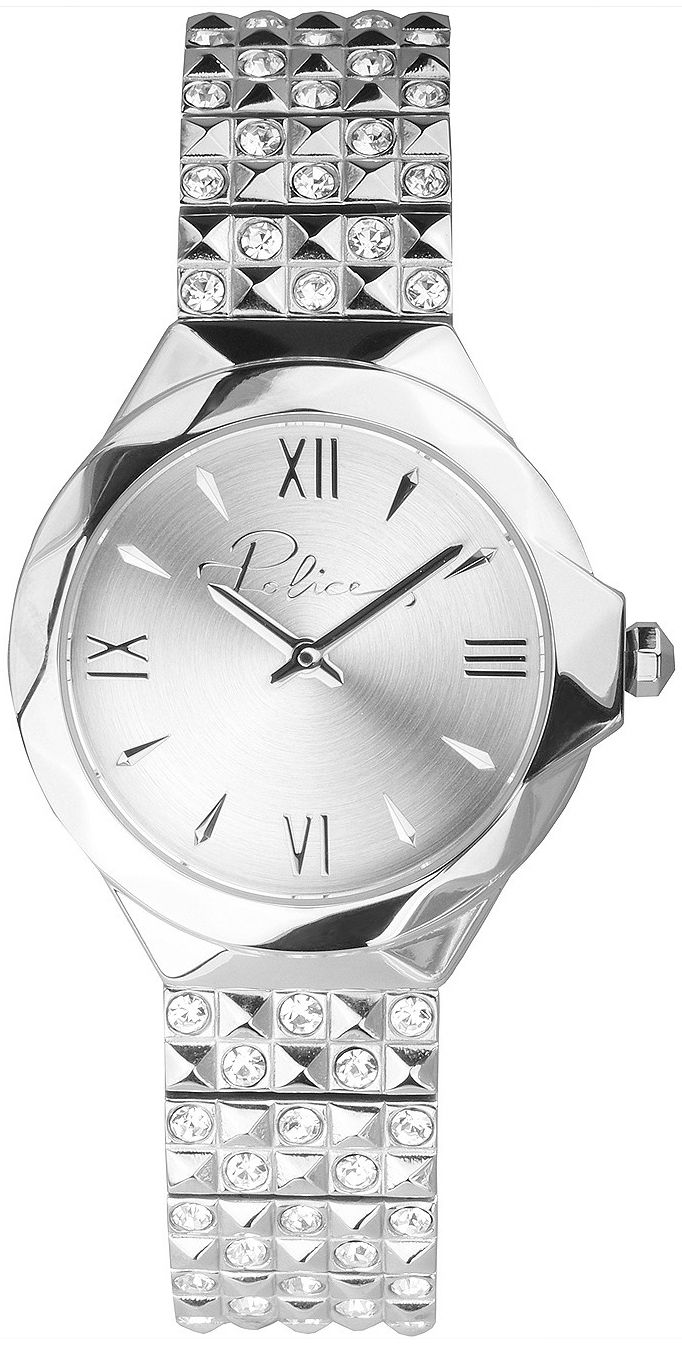 Police Damklocka PL16072BS.04M Agra Silverfärgad/Stål Ø34 mm - Police