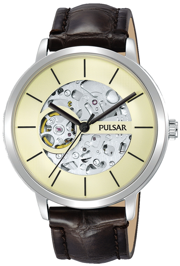 Pulsar Herrklocka P8A005X1 Classic Beige/Läder Ø42 mm - Pulsar