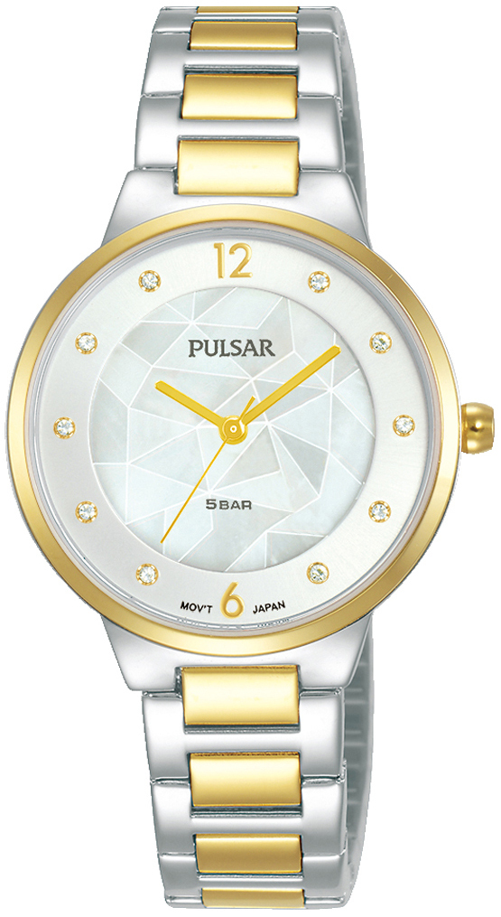 Pulsar Damklocka PH8514X1 Vit/Gulguldtonat stål Ø30 mm - Pulsar