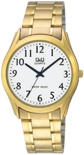 Q&Q Herrklocka Q594J004Y Classic Vit/Gulguldtonat stål Ø38 mm - Q&Q