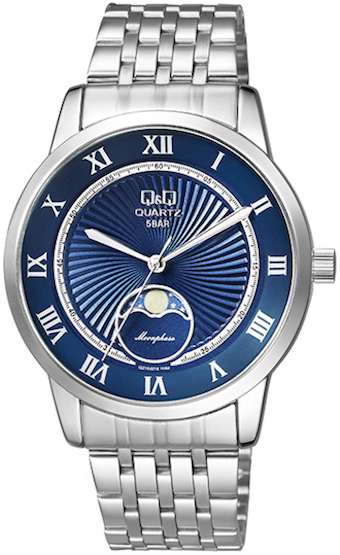 Q&Q Herrklocka QZ10J218Y Classic Blå/Stål Ø40 mm