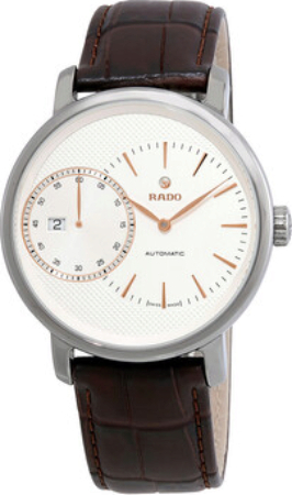 Rado Herrklocka R14129116 Diamaster Vit/Läder Ø43 mm - Rado