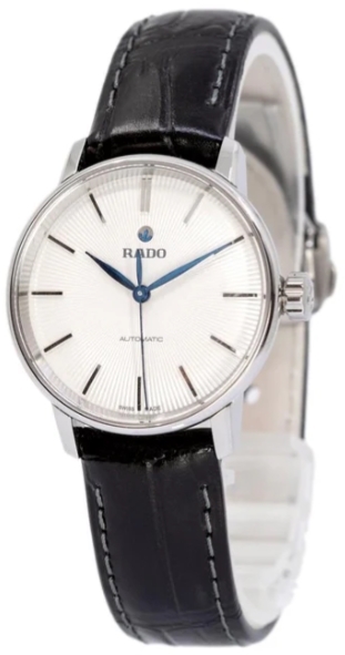 Rado Damklocka R22862045 Coupole Vit/Läder Ø32 mm - Rado