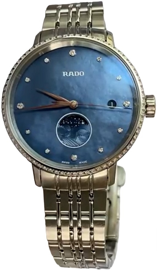 Rado Damklocka R22883913 Coupole Blå/Stål Ø34 mm - Rado