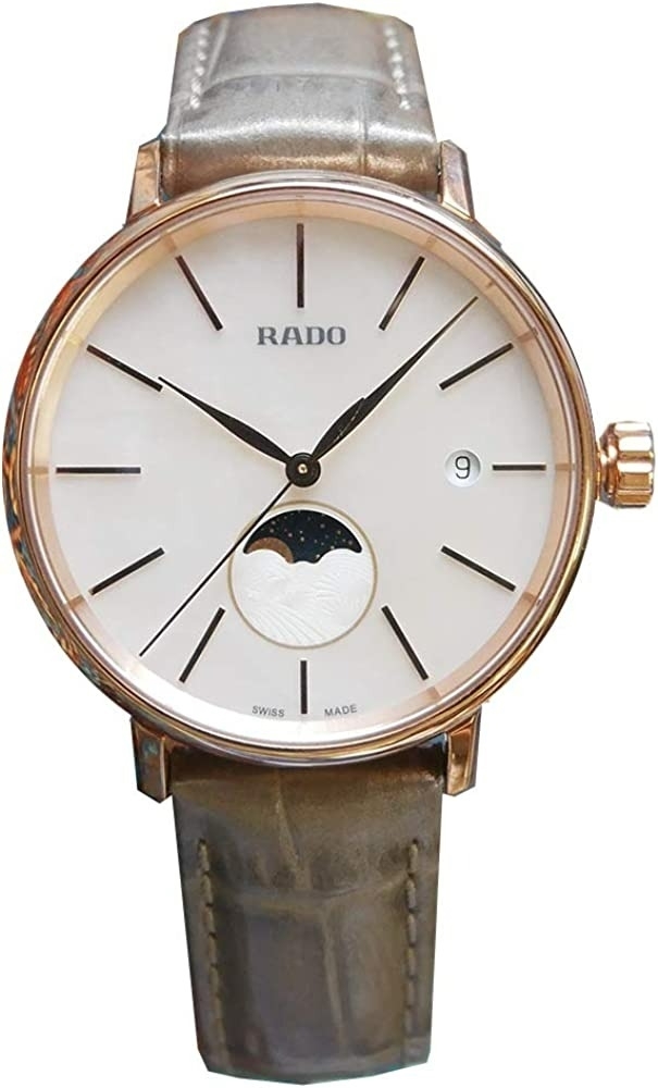 Rado Damklocka R22885945 Coupole Vit/Läder Ø34 mm - Rado