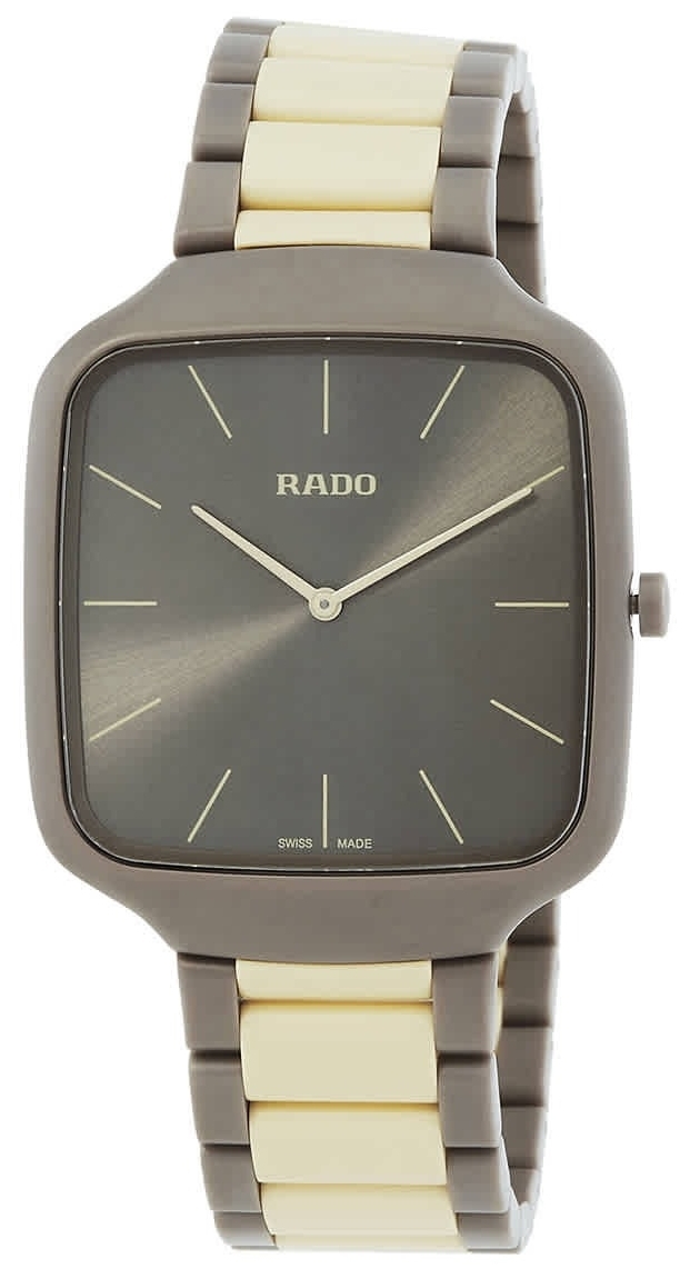 Rado R27046172 True Square Thinline Le Couleurs Grå/Keramik Ø37 mm - Rado