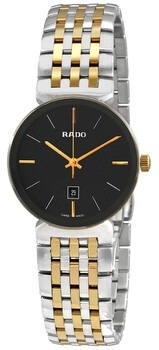Rado Damklocka R48913153 Florence Svart/Gulguldtonat stål Ø30 mm - Rado