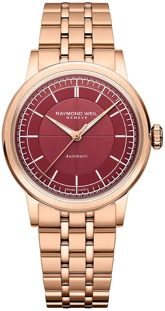Raymond Weil Damklocka 2125-P5-45001 Millesime R&ouml;d/Ros&eacute;guldstonat