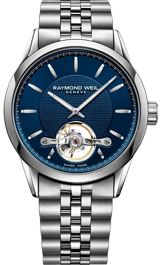Raymond Weil Herrklocka 2780-ST-50001 Freelancer Blå/Stål Ø42 mm - Raymond Weil