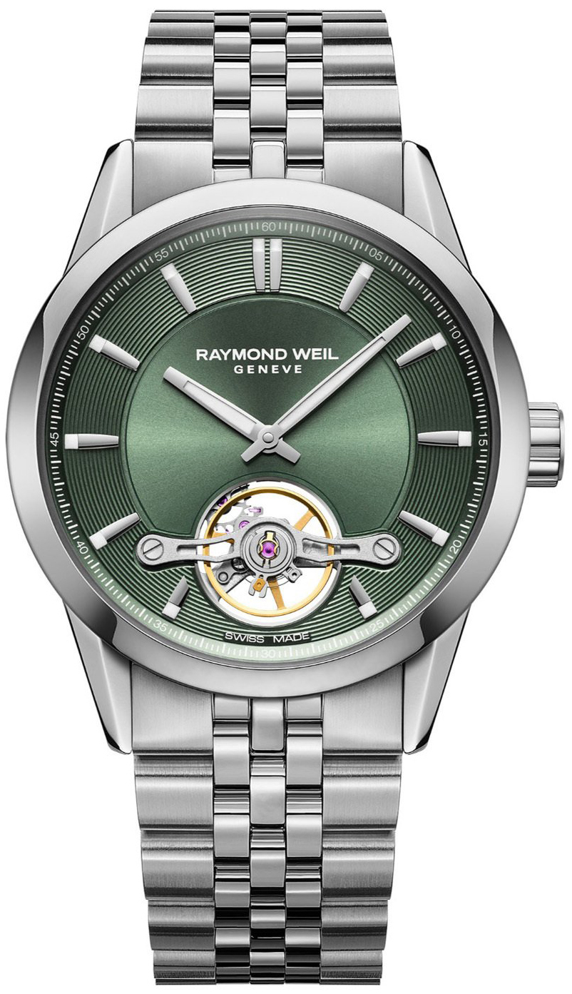 Raymond Weil Herrklocka 2781-ST-52051 Freelancer Gr&ouml;n/St&aring;l &Oslash;42.5 mm