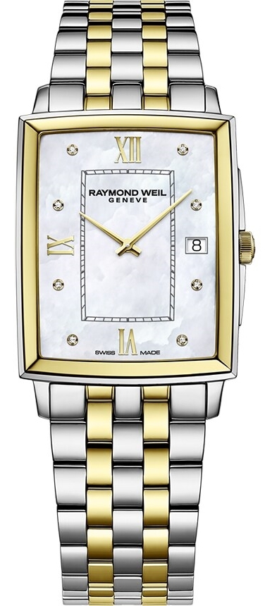 Raymond Weil Herrklocka 5425-STP-00995 Toccata Vit/Gulguldtonat stål - Raymond Weil