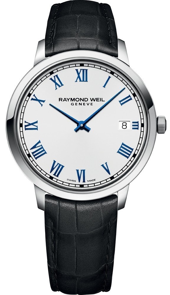 Raymond Weil Herrklocka 5585-STC-00353 Toccata Vit/Läder Ø42 mm - Raymond Weil