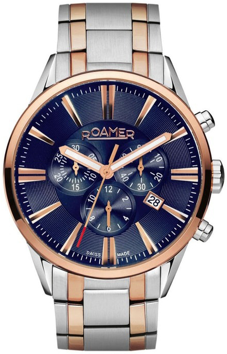 Roamer Monza Herrklocka 508837-49-85-50 Superior Blå/Roséguldstonat - Roamer Monza