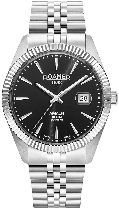 Roamer Monza Herrklocka 852833-41-55-20 Amalfi Gents Svart/Stål Ø42 - Roamer Monza