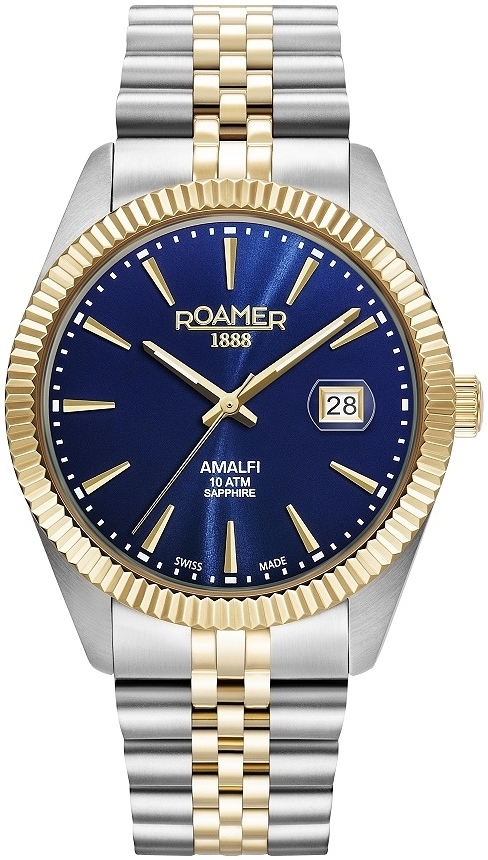 Roamer Monza Herrklocka 852833-47-45-20 Amalfi Gents Blå/Stål Ø42 - Roamer Monza