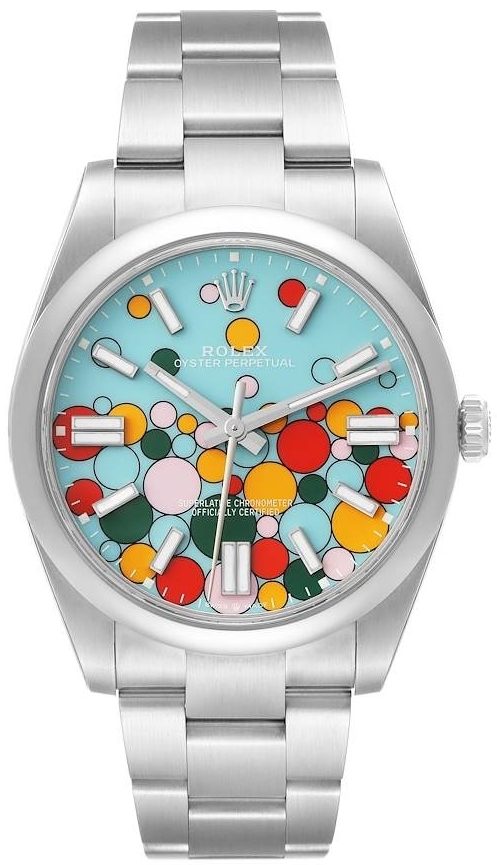 Rolex Herrklocka 124300-0008 Oyster Perpetual 36 Turkos/Stål Ø41 mm - Rolex