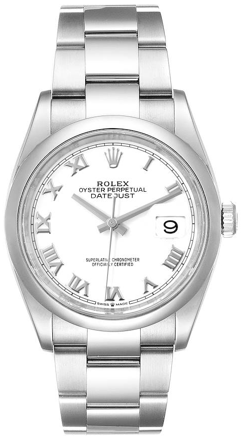 Rolex Damklocka 126200-0008 Datejust 36 Vit/Stål Ø36 mm - Rolex