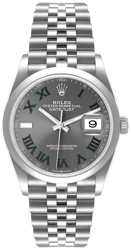 Rolex Herrklocka 126200-0017 Datejust 36 Grå/Stål Ø36 mm - Rolex