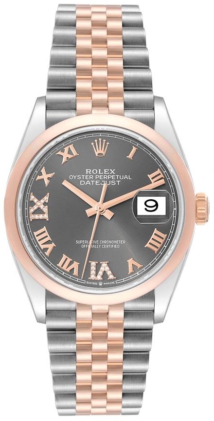 Rolex Herrklocka 126201-0023 Datejust 36 Grå/Stål Ø36 mm