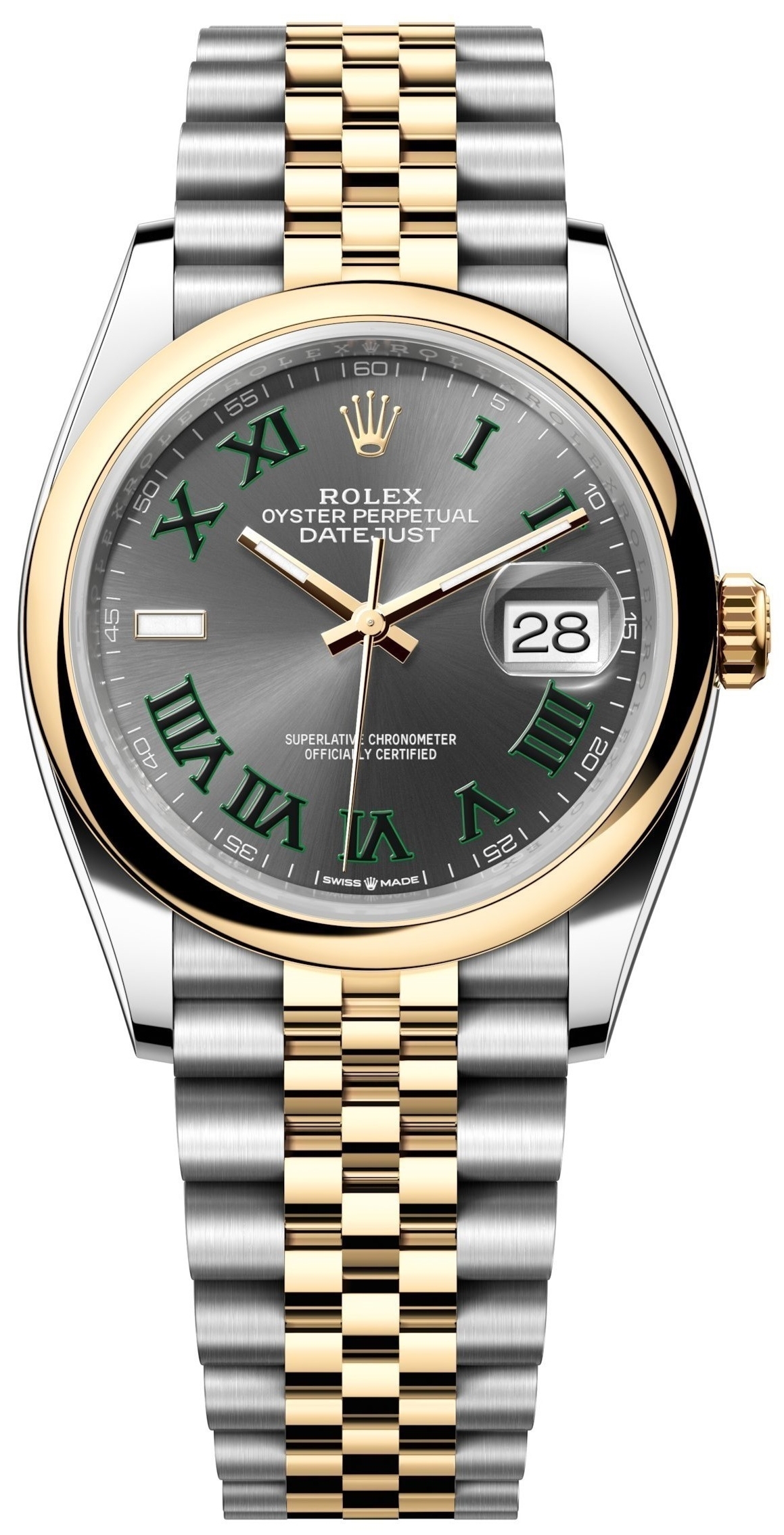 Rolex Herrklocka 126203-0035 Datejust 36 Grå/Stål Ø36 mm - Rolex