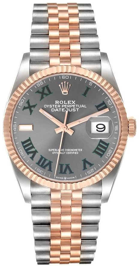 Rolex Herrklocka 126231-0029 Datejust 36 Grå/Stål Ø36 mm