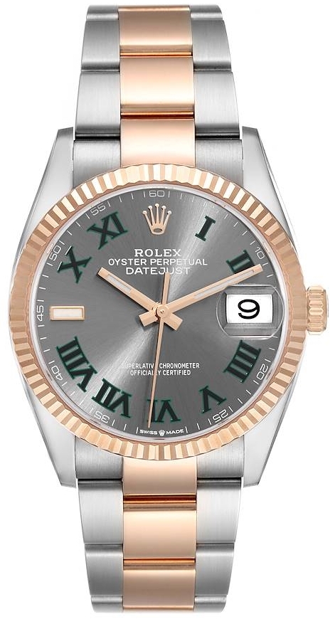 Rolex Herrklocka 126231-0030 Datejust 36 Grå/Stål Ø36 mm