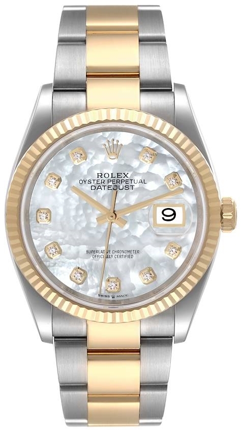 Rolex Damklocka 126233-0024 Datejust 36 Vit/18 karat gult guld Ø36 mm - Rolex