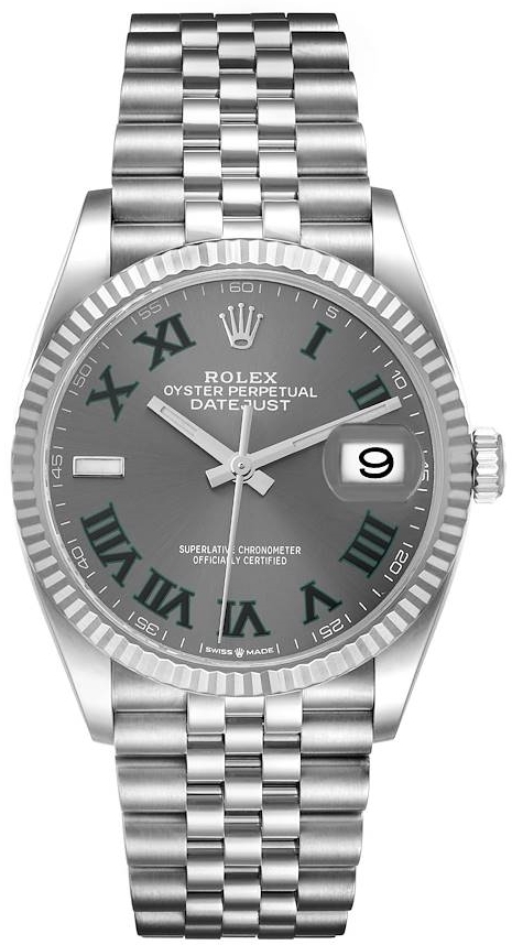 Rolex Herrklocka 126234-0045 Datejust 36 Grå/Stål Ø36 mm - Rolex