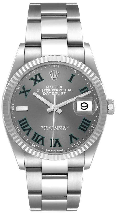 Rolex Herrklocka 126234-0046 Datejust 36 Grå/Stål Ø36 mm - Rolex