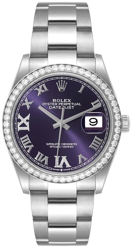 Rolex Herrklocka 126284RBR-0014 Datejust 36 Lila/Stål Ø36 mm