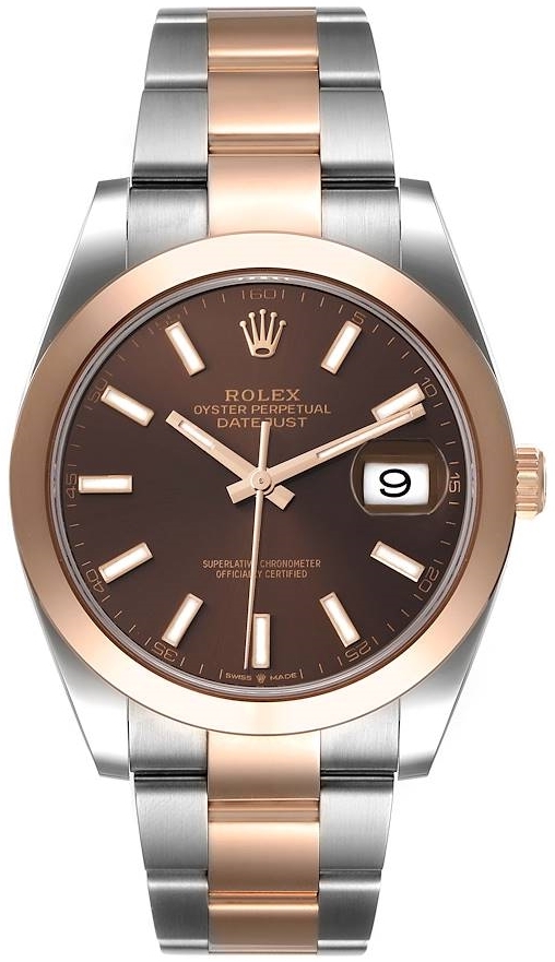 Rolex Herrklocka 126301-0001 Datejust 41 Brun/18 karat roséguld Ø41