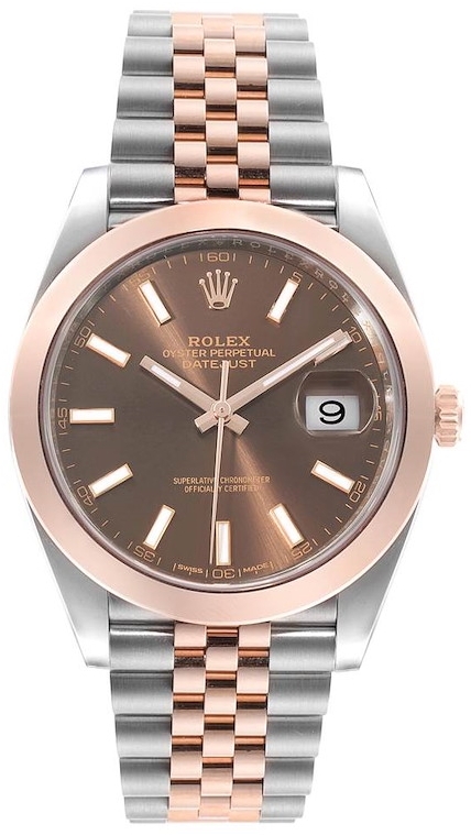 Rolex Herrklocka 126301-0002 Datejust 41 Brun/18 karat roséguld Ø41