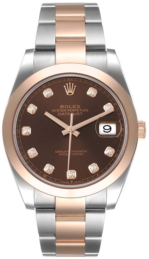Rolex Herrklocka 126301-0003 Datejust 41 Brun/18 karat roséguld Ø41 - Rolex