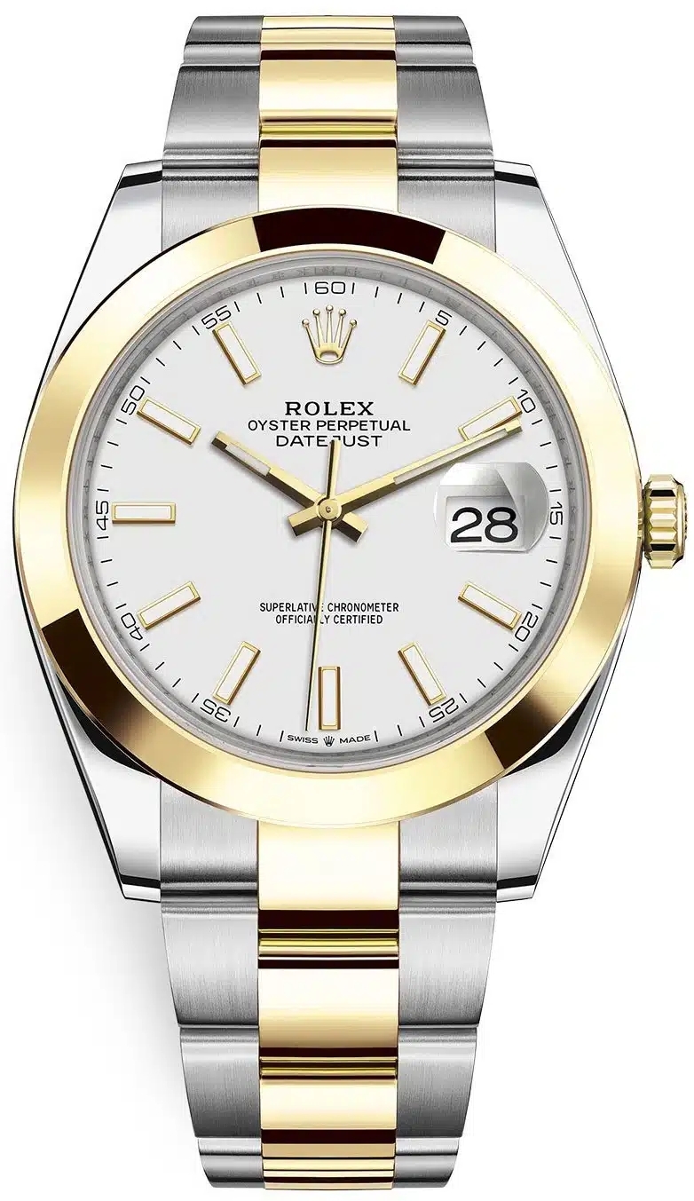 Rolex 126303-0016 Datejust 41 Vit/18 karat gult guld Ø41 mm - Rolex