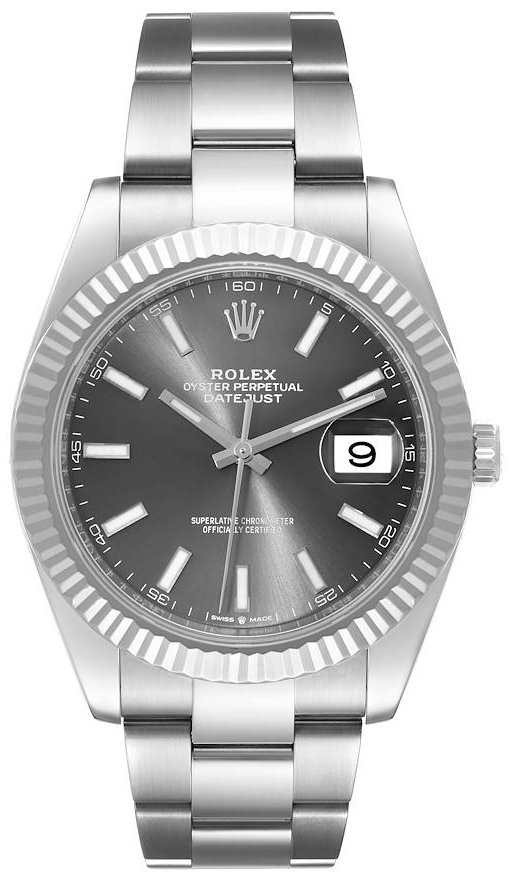 Rolex Herrklocka 126334-0013 Datejust 41 Grå/Stål Ø41 mm - Rolex