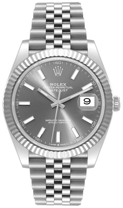 Rolex Herrklocka 126334-0014 Datejust 41 Grå/Stål Ø41 mm - Rolex