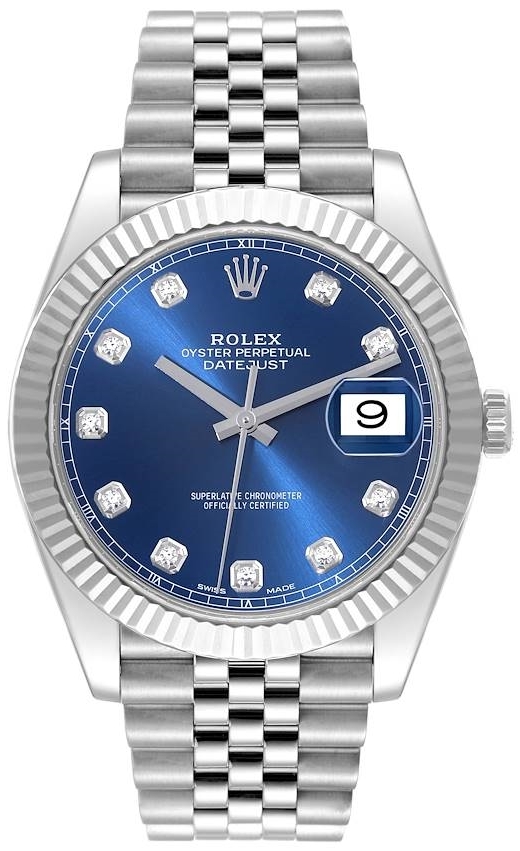 Rolex Herrklocka 126334-0016 Datejust 41 Blå/Stål Ø41 mm