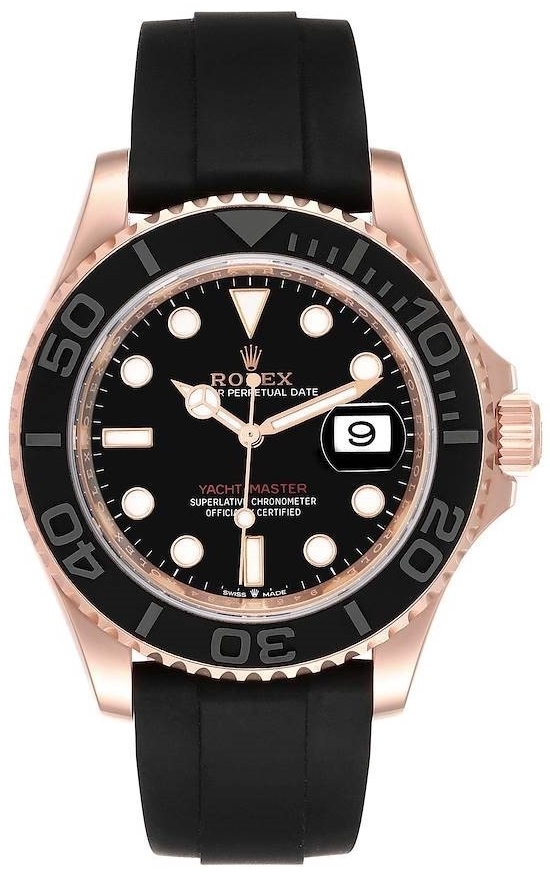 Rolex Herrklocka 126655-0002 Yacht-Master 40 Svart/Gummi Ø40 mm - Rolex