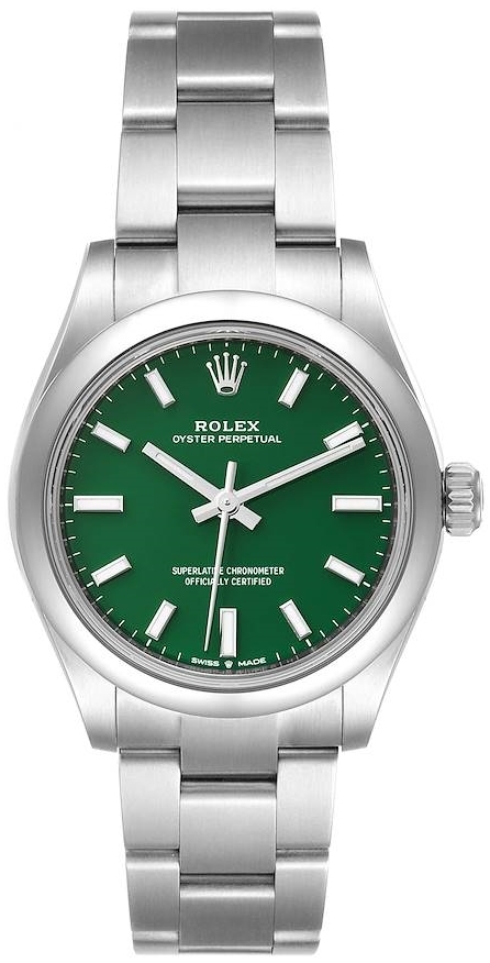Rolex Damklocka 277200-0006 Oyster Perpetual 31 Grön/Stål Ø31 mm - Rolex