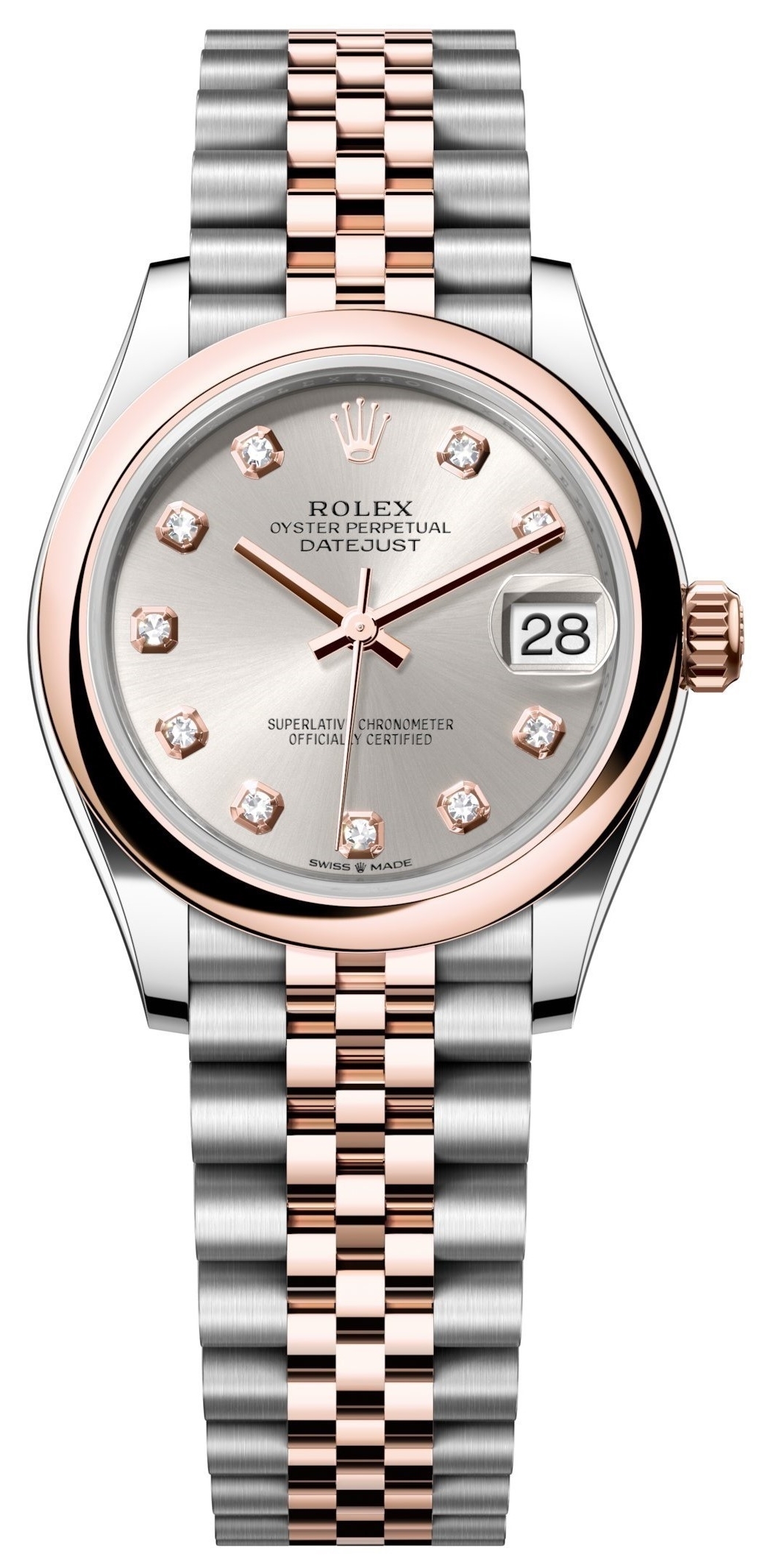 Rolex Damklocka 278241-0016 Datejust 31 Silverf&auml;rgad/St&aring;l &Oslash;31 mm