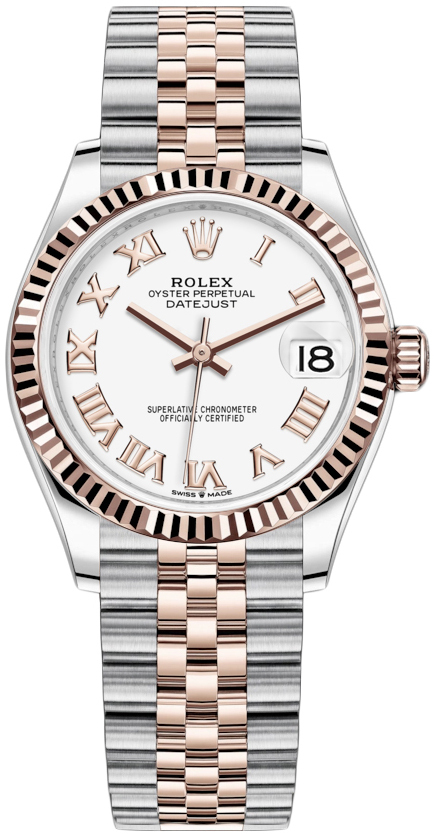 Rolex Damklocka 278271-0002 Datejust 31 Vit/18 karat roséguld Ø31 mm - Rolex